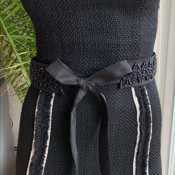 PRADA Virgin Wool Sheath Dress | Black Size 2 - Picture 3 of 16